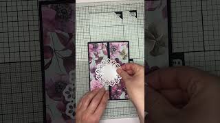 A simple but elegant gatefold card idea using @tonicstudios Mulberry Wine paper 😍 #cardmaking Profile