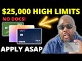 $25000 High Limit Transunion Credit Cards | Best 5 Banks Soft Pull Transunion Only Credit Cards