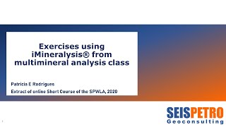 Multimineral analysis exercise using iMineralysis