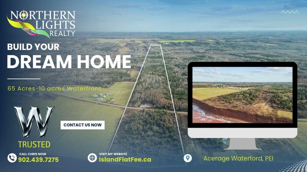 Rare Waterfront Land in PEI | Build, Invest, or Retreat | Chris Weir | MLS 202422924