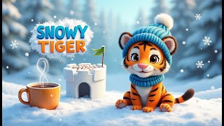 ❄️Tiny Tiger in the Snow | A Fun Winter Animal Song for Kids 🐯