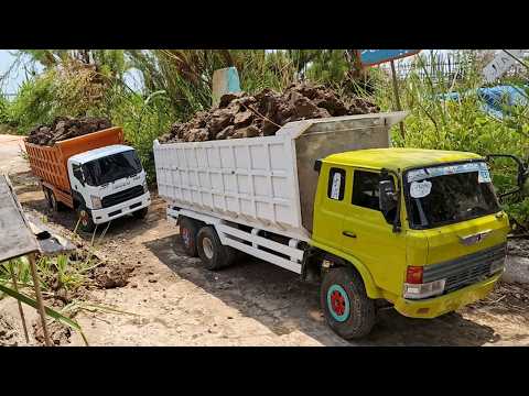 Mobil Truk RC Tronton Hino Tua Muatan Berat, Truk Isuzu Giga Hampir Ga Kuat Nanjak