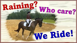 Dressage Under Pressure: Showing First Level - Test 1 in an Stormy Day - Leo Equestrian #friesian