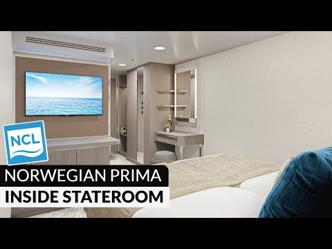 Norwegian Prima Inside Stateroom walkthrough tour