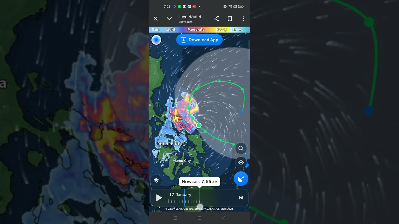 Satellite And Radar/Rainfall of Tropical Storm Ada (Noaken) 