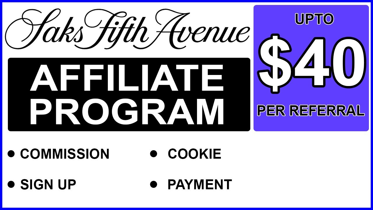 Saks Fifth Avenue Affiliate Program Earn Money from Saksfifthavenue