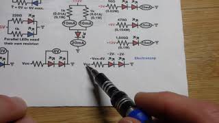 2 Series Red Indicator Led Voltage Drop Example 2