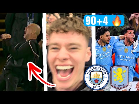Thumbnail for 90+4 MINUTE SCENES AS CITY BEAT VILLA TO POTENTIALLY SECURE UCL!!