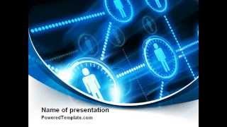 People's Network PowerPoint Template by PoweredTemplate.com