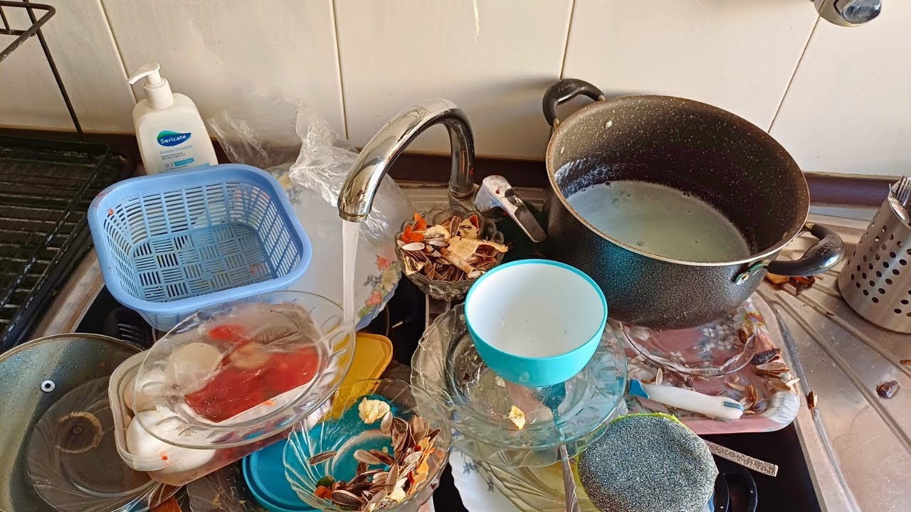 Relaxing Water Sounds While Dishwashing | ASMR