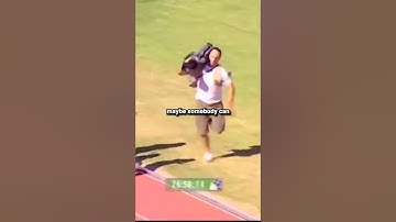 Camera Man Beats Olympic Runners in a 10k Race!!! #shorts