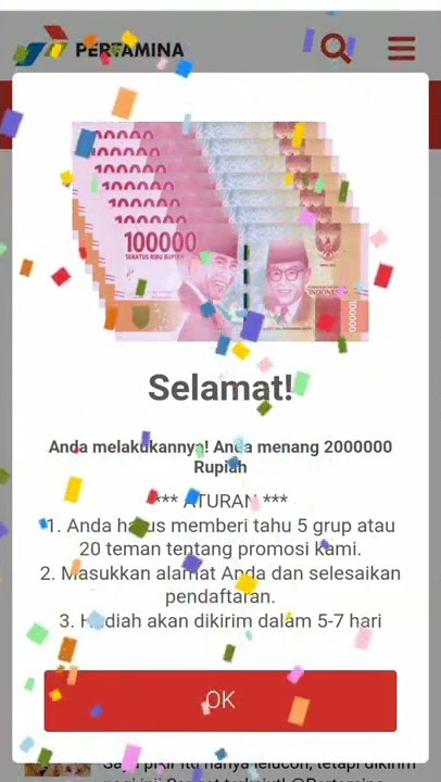 Mau Kaya Mendadak tampa krja? pertamina lagi bagi-bagi hadiah, yang mau tutor komen
