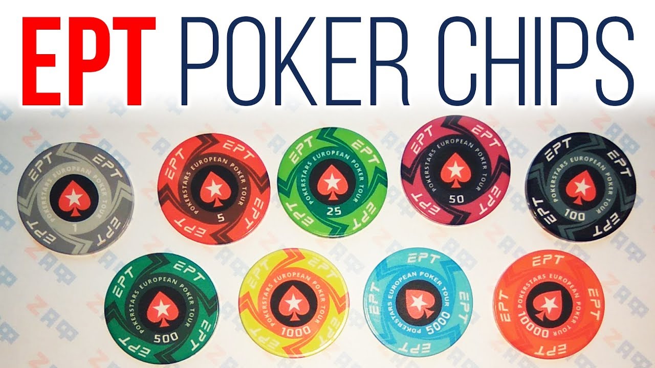 EPT Ceramic Poker Chips, European Poker Tour -