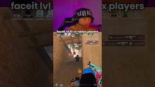 cs2 pro vs roblox players💀 #cs2 #counterstrike #roblox #bloxstrike #gaming