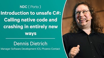 Introduction to unsafe C#: Calling native code and crashing in entirely new ways - Dennis Dietrich