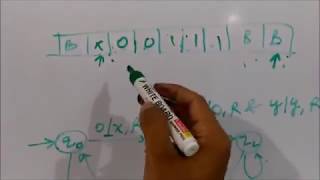Turing machine equal number of Zeros's and 1's
