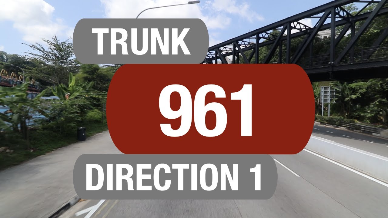 SMRT Buses Trunk 961 (Direction 1) | Bus Service Route Visual
