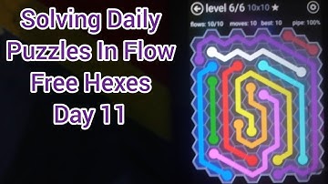 Solving Daily Puzzles In Flow Free Hexes Day 11