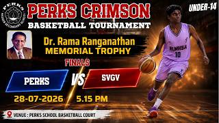 FINALS | PERKS Vs SVGV |UNDER 14 |41th CRIMSON TOURNAMENT 2026 screenshot 1