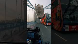 Riding on the iconic London Bridge