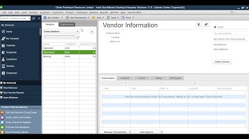 How To Add Vendors In QuickBooks Desktop