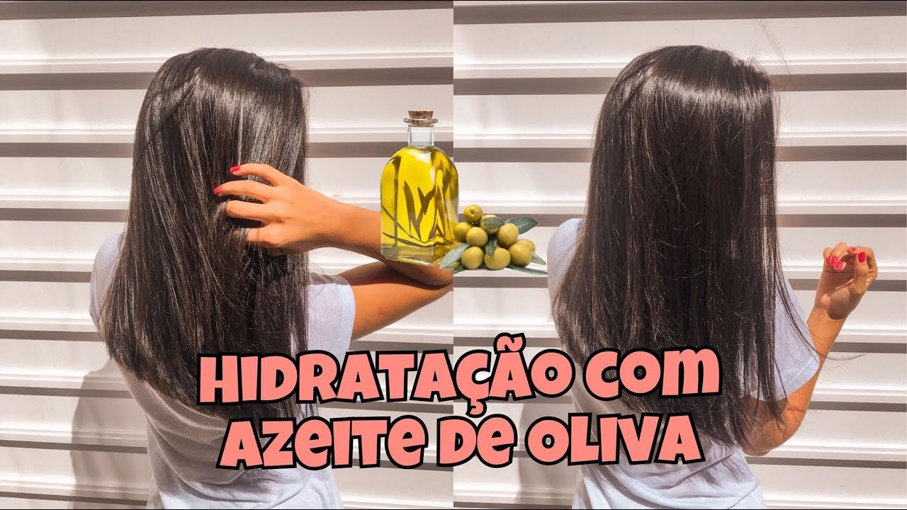 HIDRATAÇÃO COM AZEITE DE OLIVA! CABELO MACIO E COM MUITO BRILHO