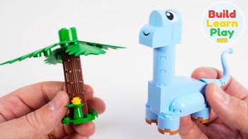 Build a Long-Neck Dinosaur | Easy Block Build for Kids