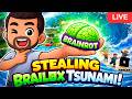 Stealing BRAINROT in Roblox Tsunami 🌊 | CHAOS Challenge Live