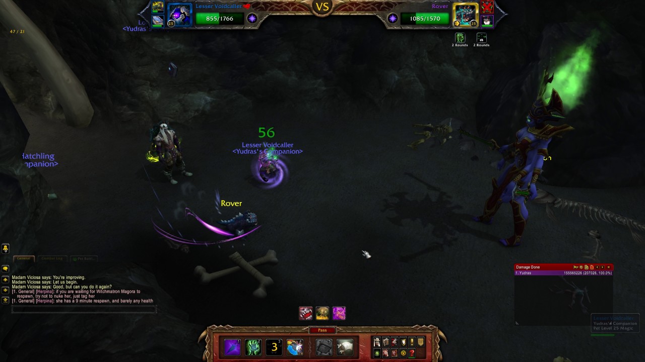 WOW - Pet battles - Illidari Masters: Madam Viciosa (Broken Shore) - Sharptalon Team Rumble