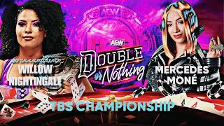 TBS Championship Willow Nightingale vs Mercedes Moné