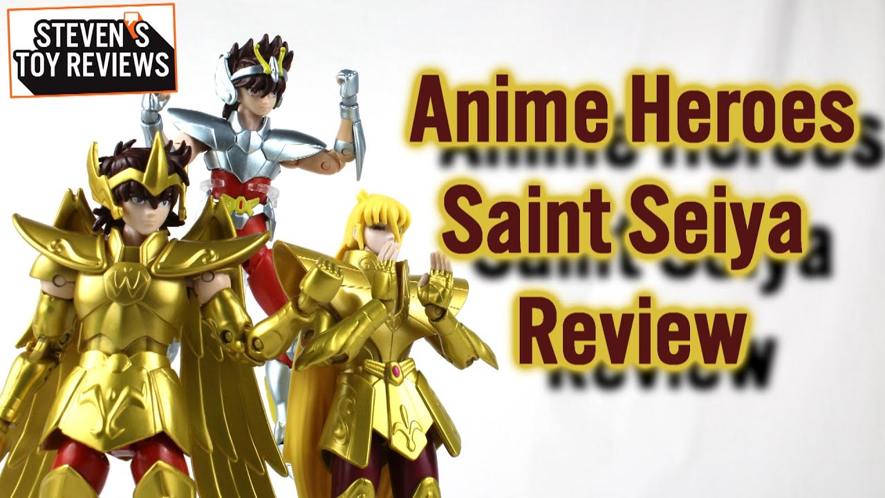 Bandai Anime Heroes Saint Seiya Pegasus Seiya Sagittarius Aiolos Virgo  Shaka Review 