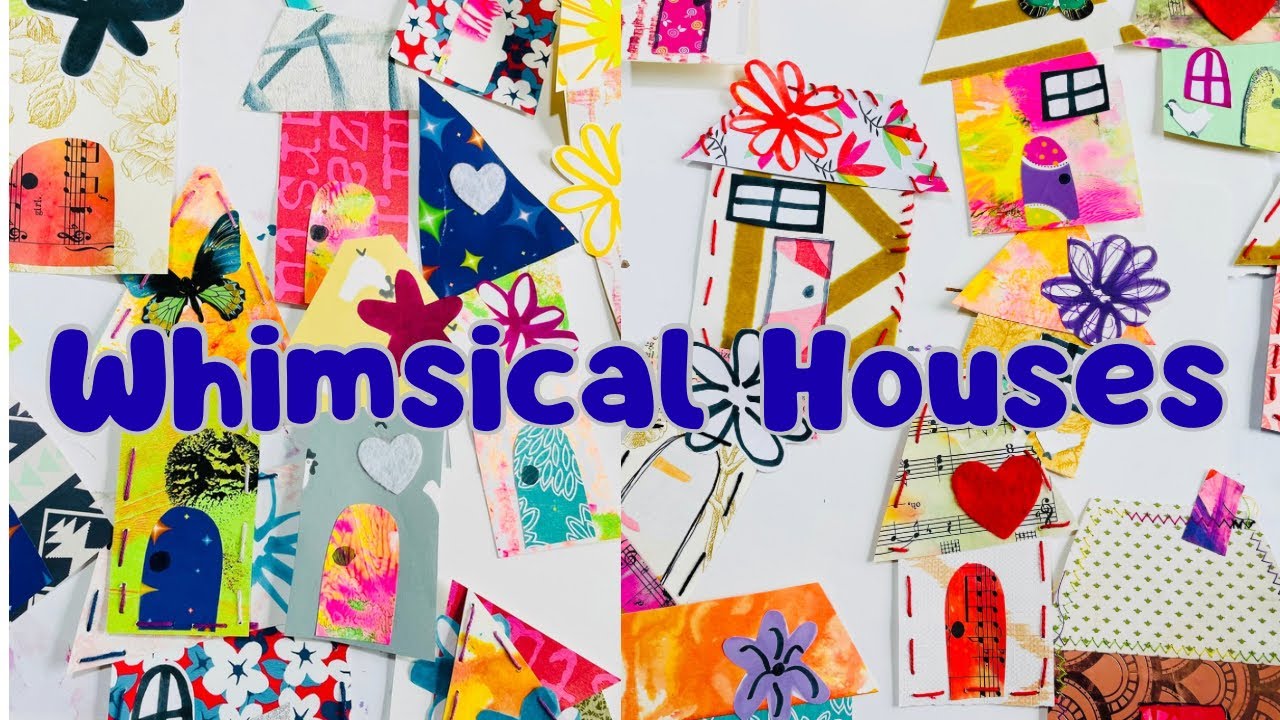Whimsical Houses..Fodder Friday…FUN for Your Junk JOURNALS/ART JOURNALS