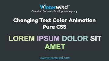 Changing Text Color Animation with CSS