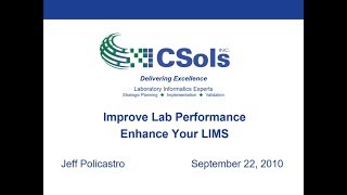 Disappointed with your LIMS?  Learn the key steps to improve your lab performance