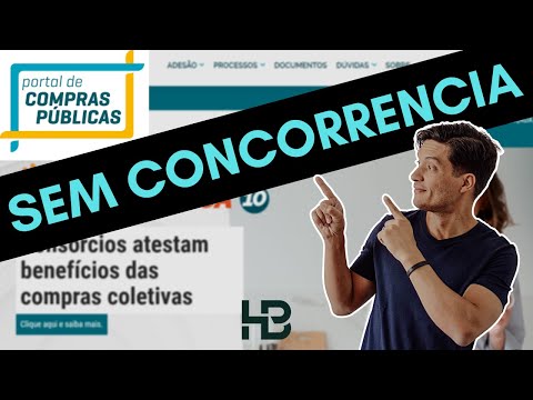 PORTAL DE COMPRAS PÚBLICAS COM BAIXA CONCORRÊNCIA #LICITACAO #PORTALDECOMPRASPUBLICAS