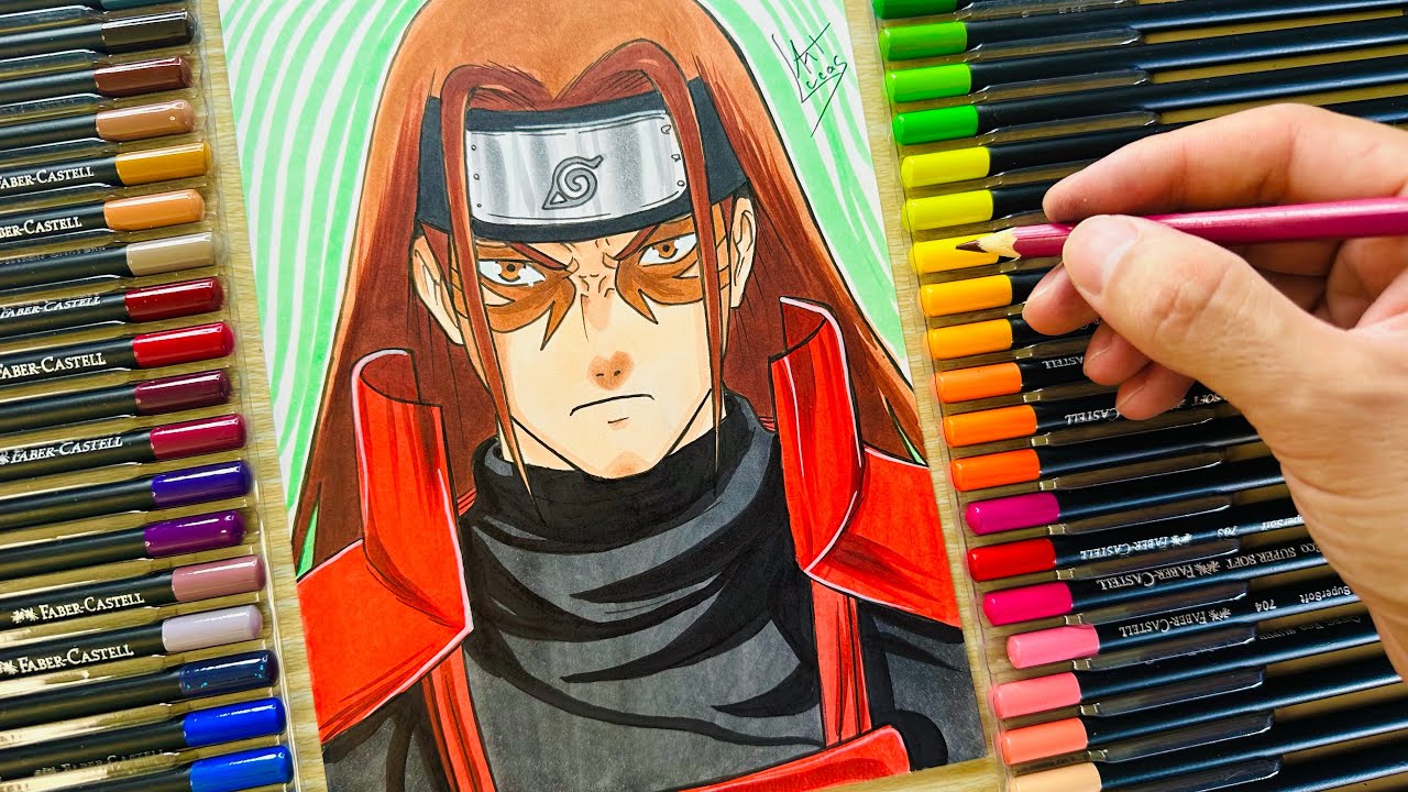 Art Lucas - Primeiro Hokage Hashirama. Tutorial as 18