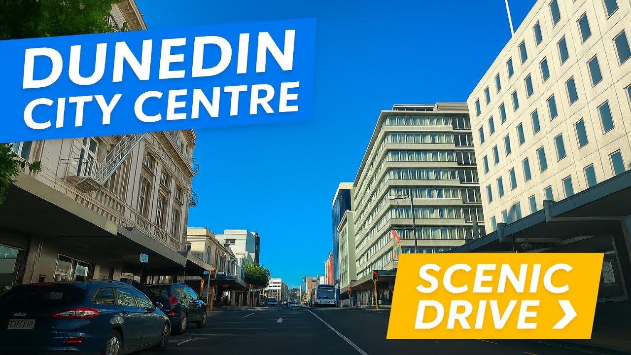 Driving Through Dunedin City Centre | George Street & The Octagon | Scenic Drive 2025