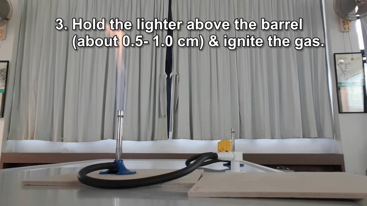 Lighting a Bunsen Burner YouTube