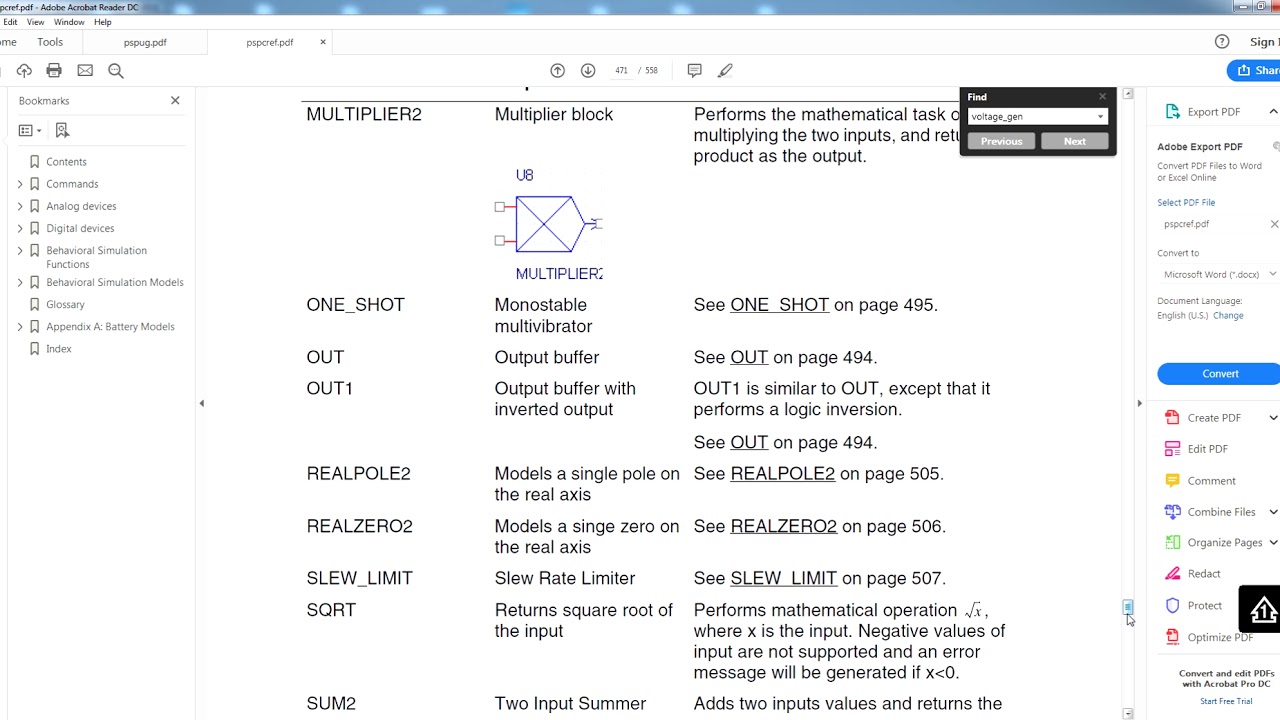 How to insert error and warning conditions in PSpice
