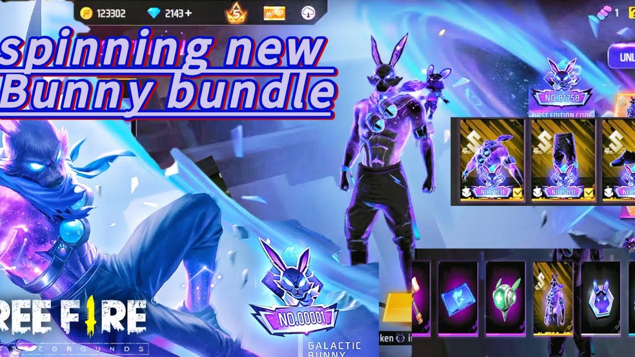 👍😄Galactic Bunny bundle spinning video viral 🥷 bhai gaming 