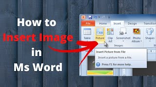 How to insert images into a word document. ||All tutorials Online||