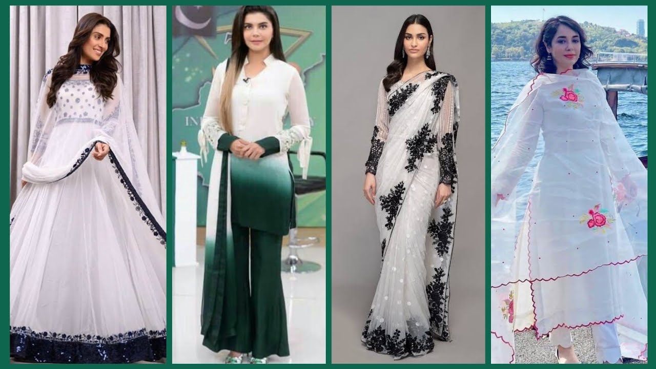 White Dresses For Celebration of 14th August | Latest Designs | White Dresses