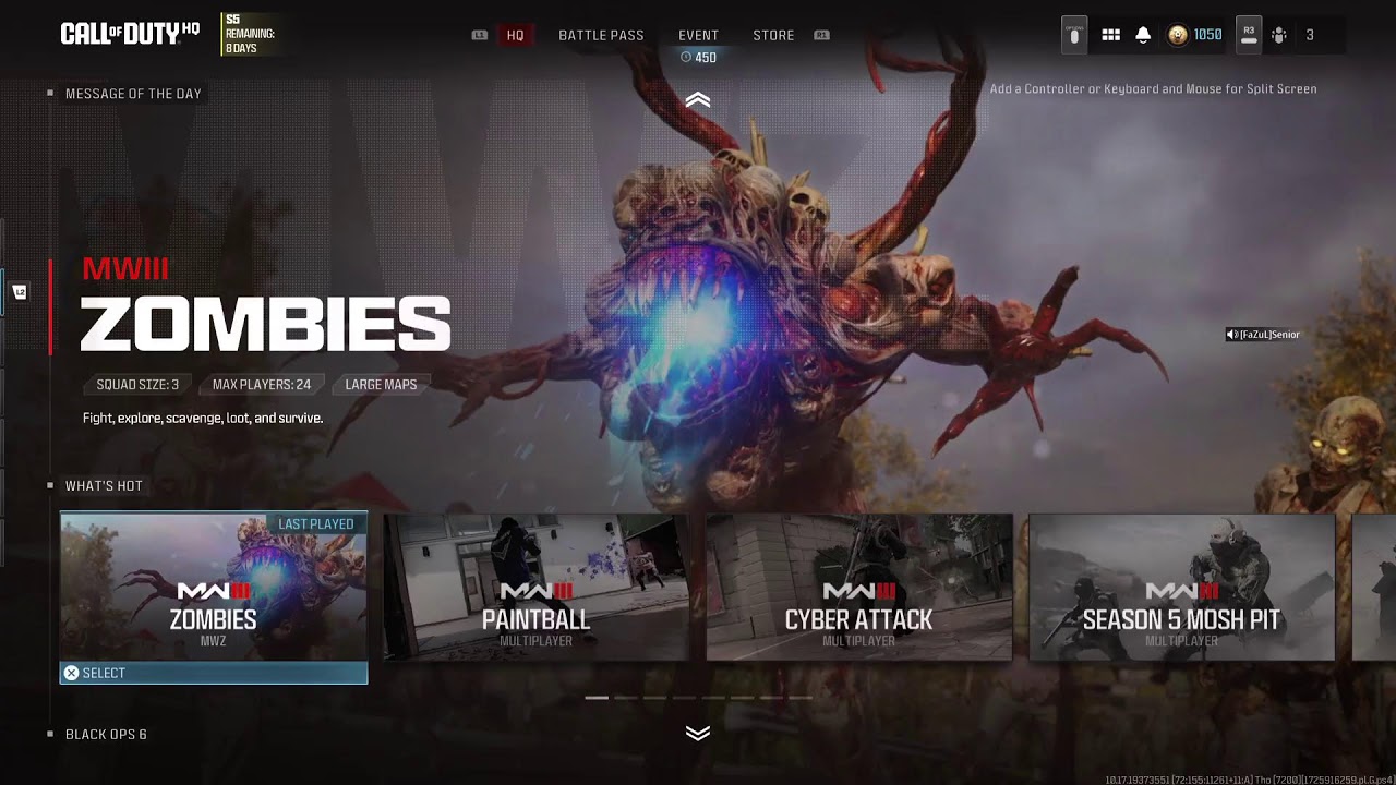 Monday Afternoon MWZ! Daily and Camo Challenges Grind! EBR-14! ☢️🧟‍♂️☣️🦠🧟‍♀️