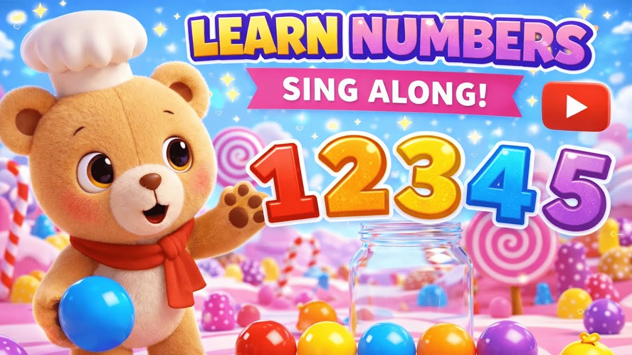 🎵 Изучаем числа от 1 до 10 | Песенка для детей, чтобы вместе считать 👶✨