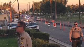 Law Enforcement Procession escorts Fresno County sergeant to funeral home
