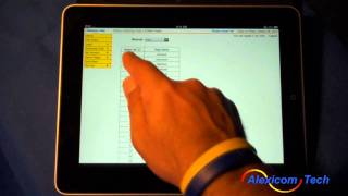 Alexicom on iPad,  publishing pages