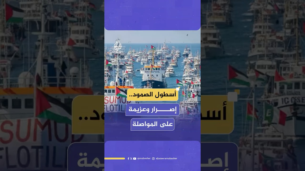 ناشطو أسطول الصمود يعبرون عن إصرارهم نحو إكمال مهمتهم بكسر الحصار عن غـ ـزة