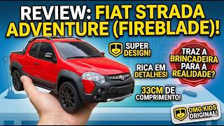 A MAIOR FIAT STRADA DE BRINQUEDO! 😱 Review Miniatura Strada Adventure OMG Kids
