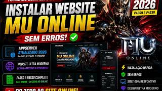Como instalar website de mu online em 2026 sem erros   Instalar AppServer Atualizado!