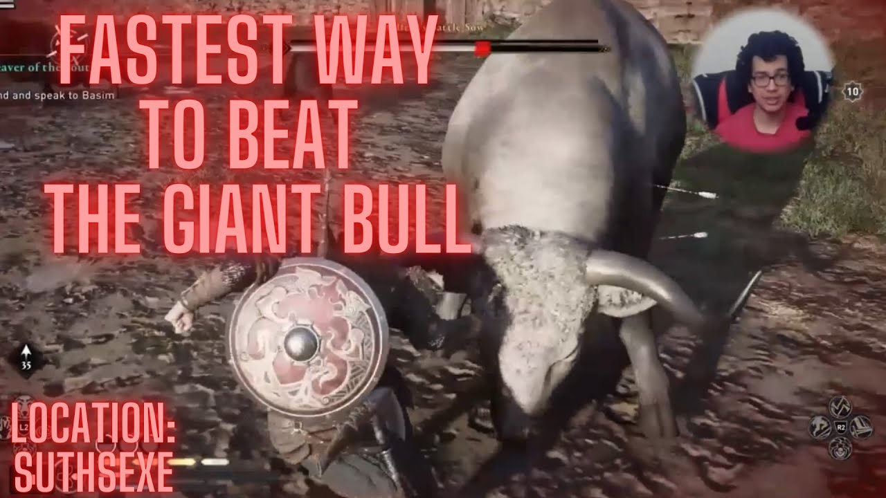 How To Beat Aelfred's Battle-Sow/The Bull, Very Hard, Fastest Way, (Assassin Creed Valhalla)